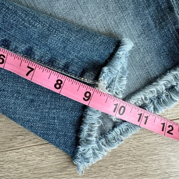 AG Adriano Goldschmied The Nikki Relaxed Skinny Denim Jean Shorts Blue Size 28 - Picture 12 of 14